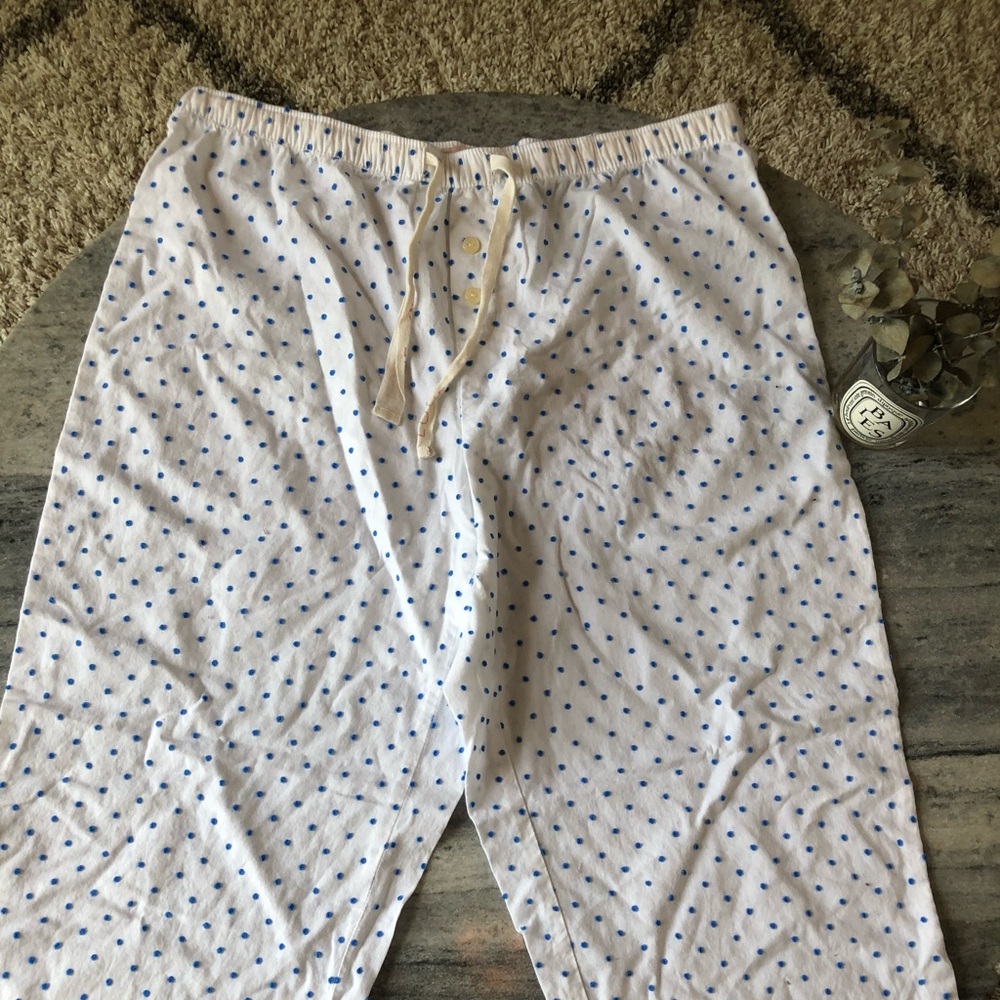 Comfy cotton pajama pants with raised dot detail